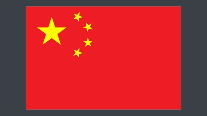 用 Canvas 程序化绘制的国旗贴花（GB 12982 比例 3:2）