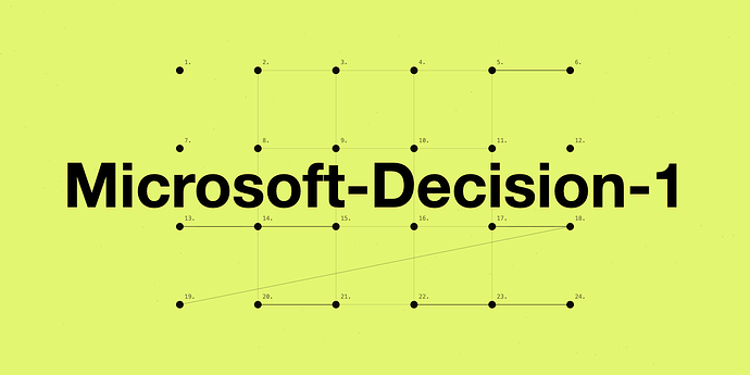 Microsoft-Decision-1 官方配图