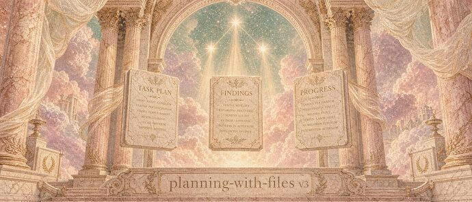 planning-with-files 三块石板:任务计划、发现、进度